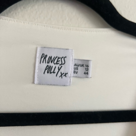 Princess Polly White Ring Detail Asymmetrical Bodysuit - Picture 4 of 4